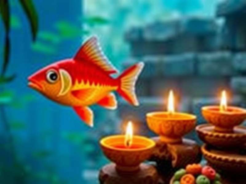 Celebrate Diwali in Tropical Aquarium Adventure Tropical Aquarium Adventure Diwali Event - Glowing Fish and Diyas