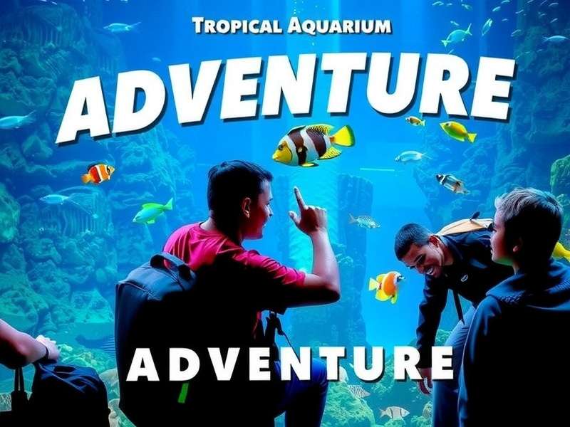 Tropical Aquarium Adventure - Dive into India's Underwater World Tropical Aquarium Adventure Banner - Vibrant Underwater World with Indian Marine Life